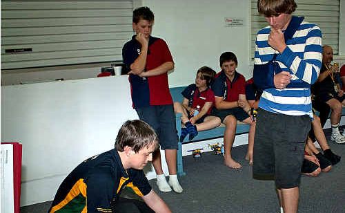 Jedd Webb (right) looks on while Ryan Lonergan who took out third place. Jedd Webb (right) looks on while Ryan Lonergan who took out third place.